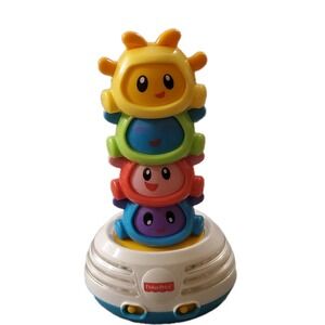 Fisher Price Bright Beats Build a Beat Stacker 4 Boogies WORKS